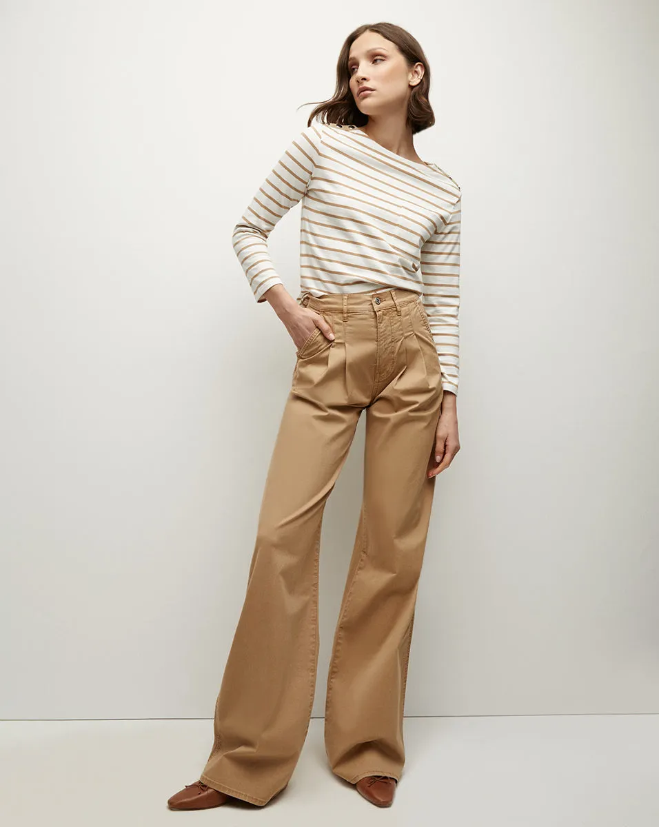 Mia Pleated Wide-Leg Pant sold by Veronica Beard