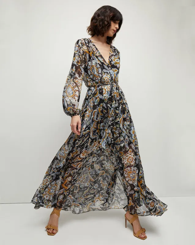 Elvita Brushstroke Maxi Dress sold by Veronica Beard