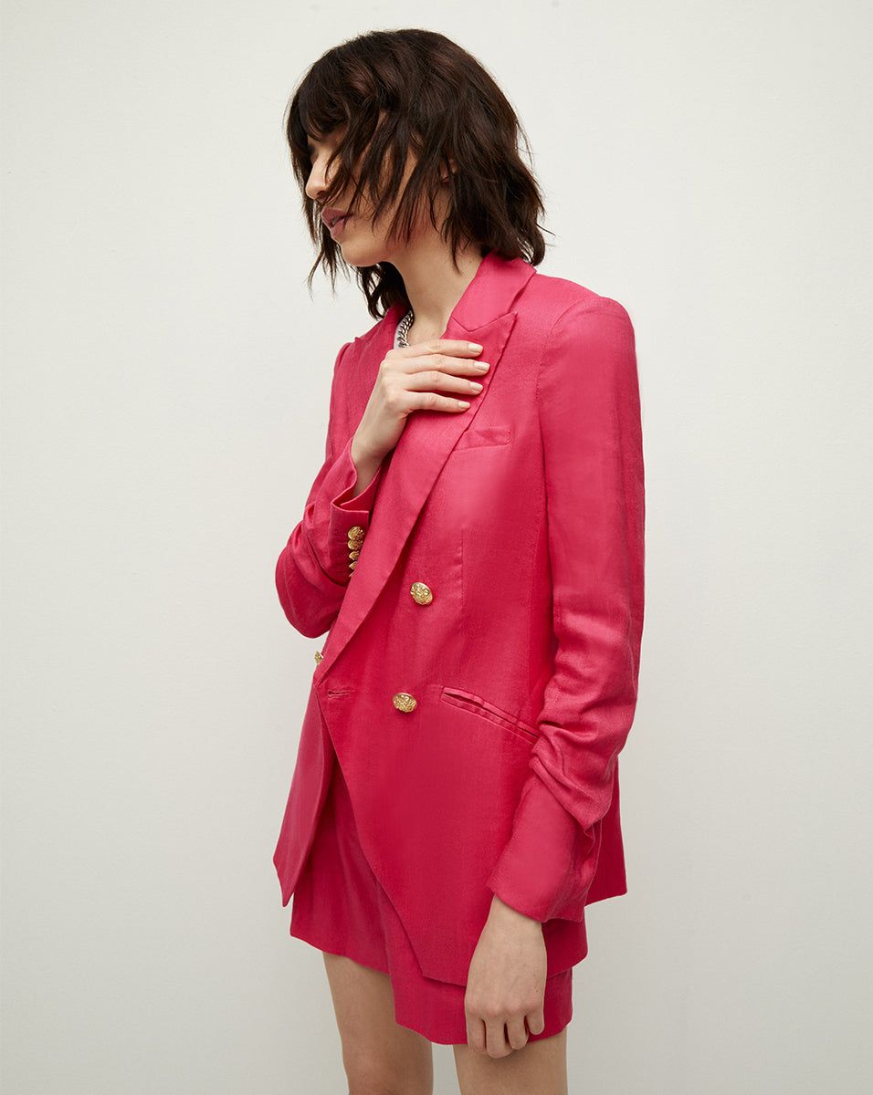 Hirsh Linen Dickey Jacket sold by Veronica Beard