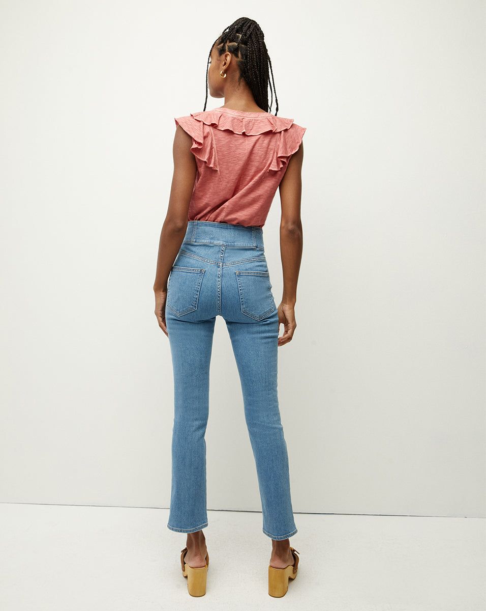Ellerie Ruffled Cotton Tee sold by Veronica Beard product image thumbnail 3