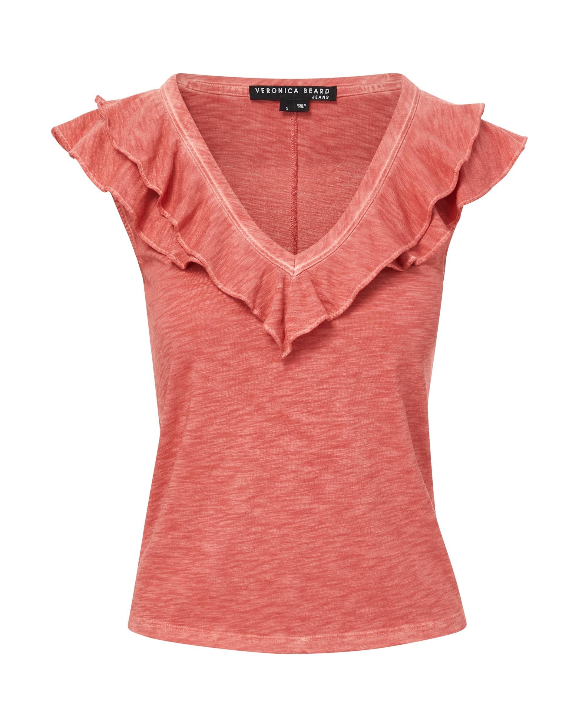 Ellerie Ruffled Cotton Tee sold by Veronica Beard product image thumbnail 4
