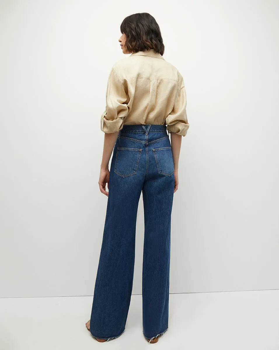 Gil Linen Button-Down Top sold by Veronica Beard product image thumbnail 4