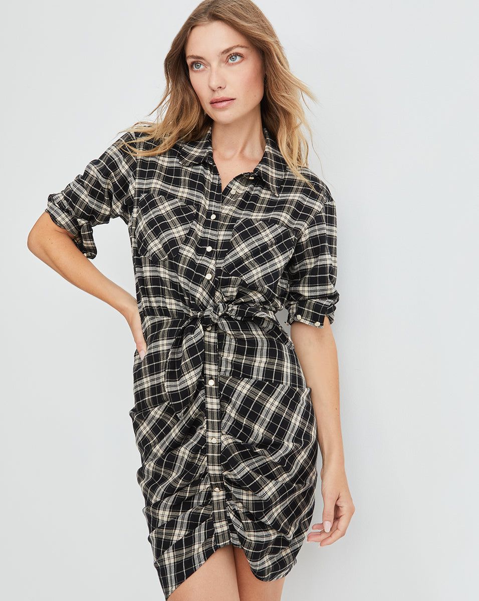 Sierra Plaid Shirtdress sold by Veronica Beard