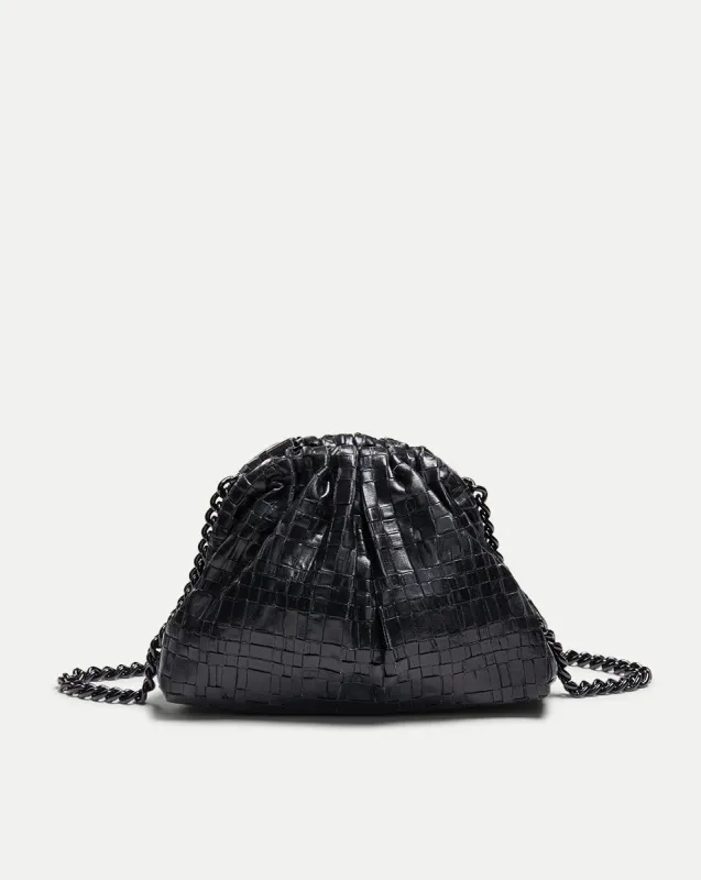 Laminated Mini Game Clutch Bag sold by Veronica Beard