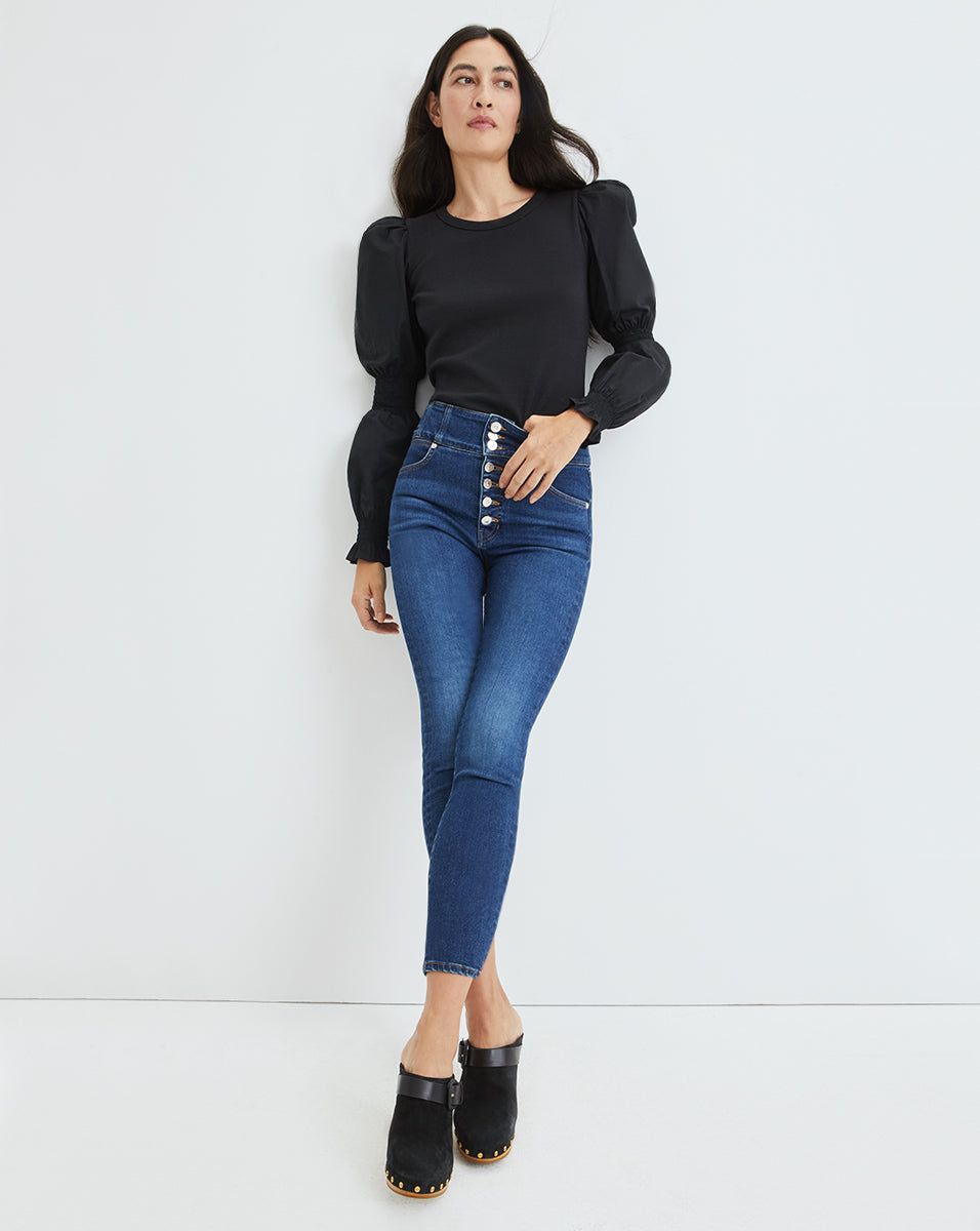 Fawn Puff-Sleeve Top sold by Veronica Beard product image thumbnail 2