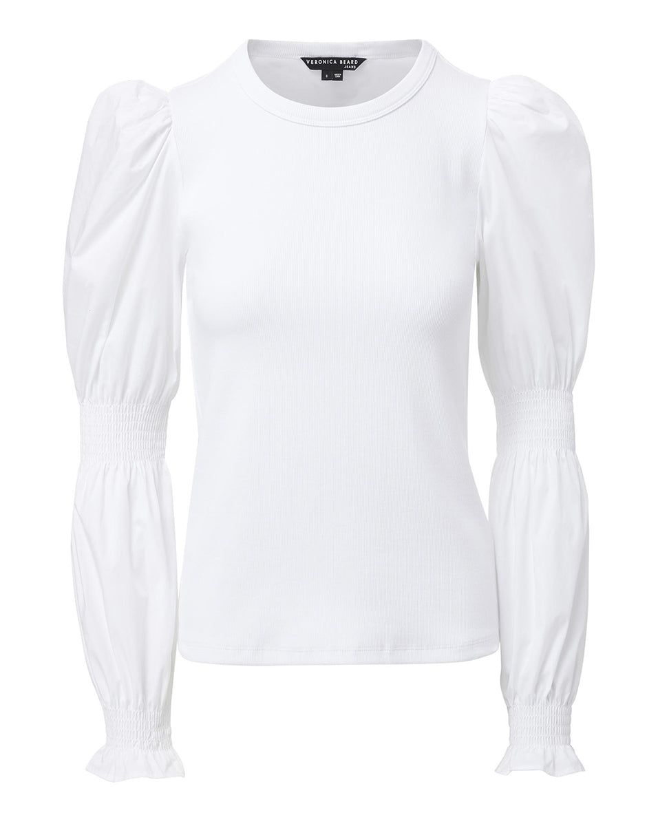 Fawn Puff-Sleeve Top sold by Veronica Beard product image thumbnail 8