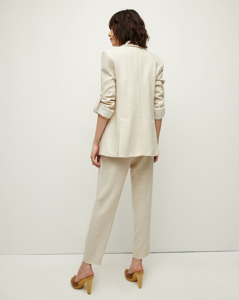 Parineti Metallic-Linen Dickey Jacket sold by Veronica Beard product image thumbnail 4