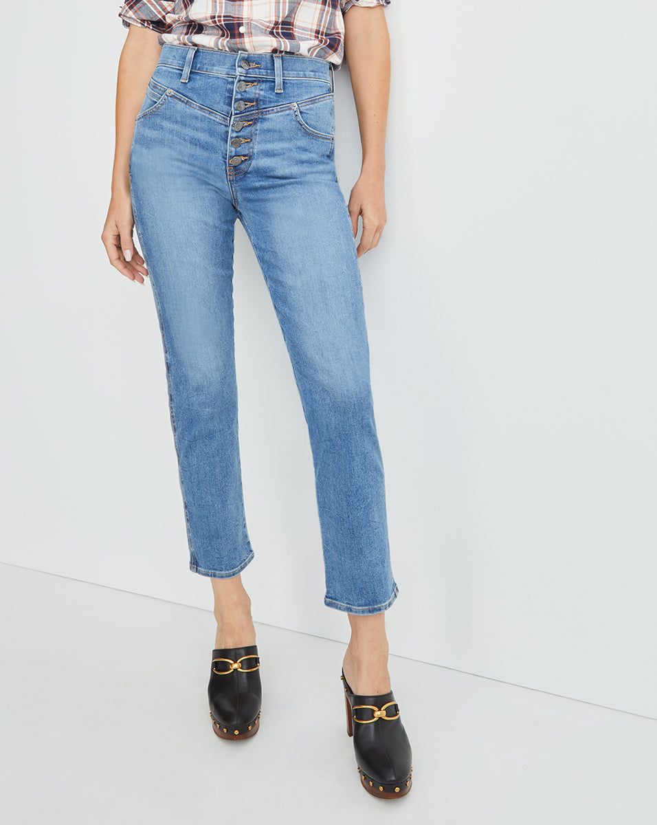 Ryleigh Slim-Straight Jean | Front Yoke sold by Veronica Beard product image thumbnail 2