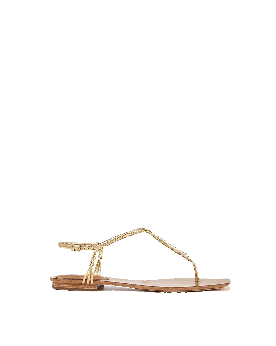 Amelia T-Strap Metallic Sandal sold by Veronica Beard product image thumbnail 5