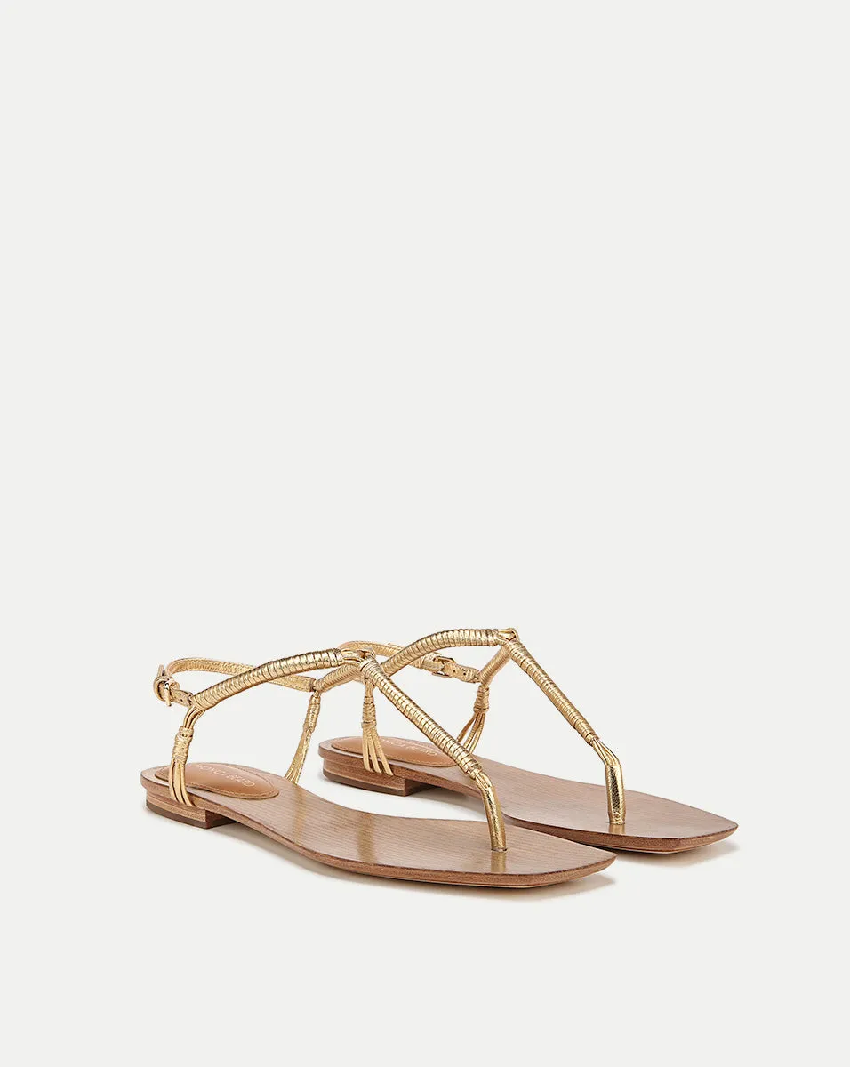 Amelia T-Strap Metallic Sandal sold by Veronica Beard product image thumbnail 2