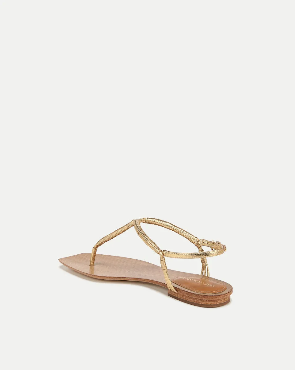 Amelia T-Strap Metallic Sandal sold by Veronica Beard product image thumbnail 4
