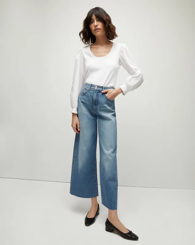 Taylor Cropped Wide-Leg Jean sold by Veronica Beard