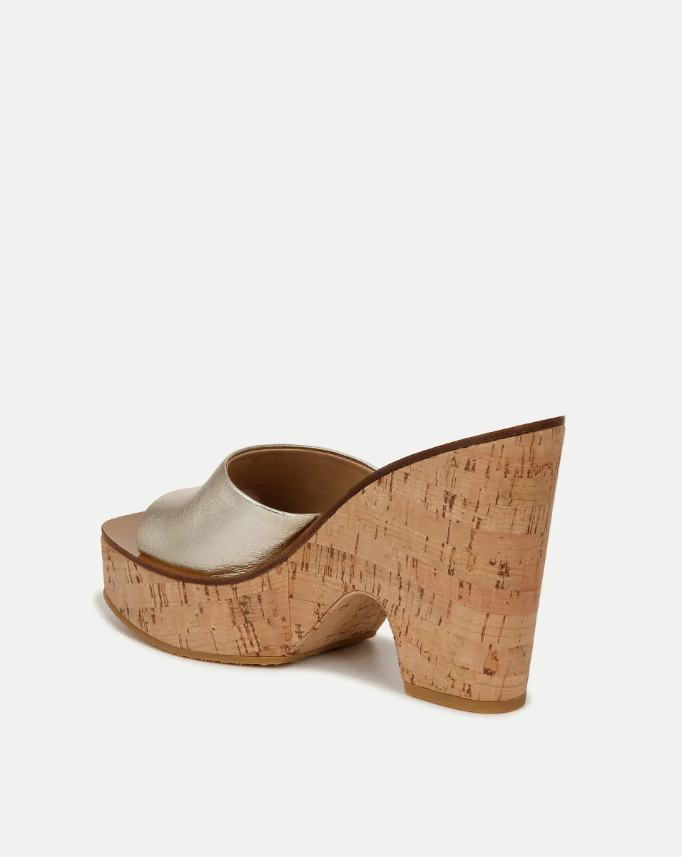 Paulita Metallic Wedge Sandal sold by Veronica Beard product image thumbnail 4