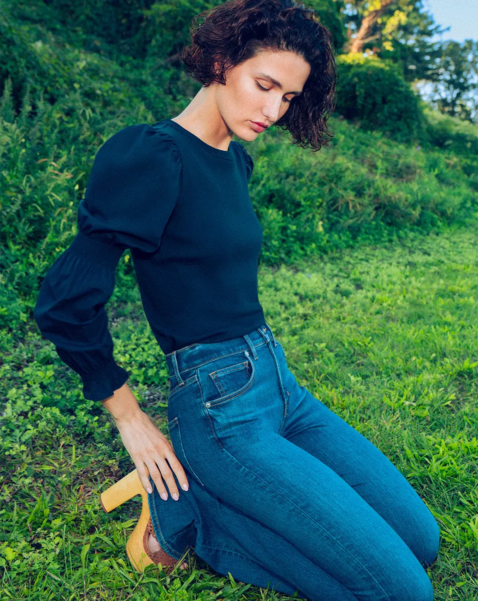 Fawn Puff-Sleeve Top sold by Veronica Beard product image thumbnail 5