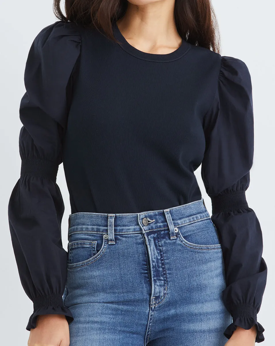 Fawn Puff-Sleeve Top sold by Veronica Beard product image thumbnail 2