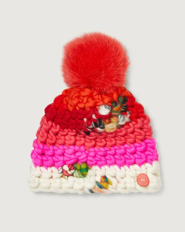 Starburst Pom Beanie sold by Veronica Beard