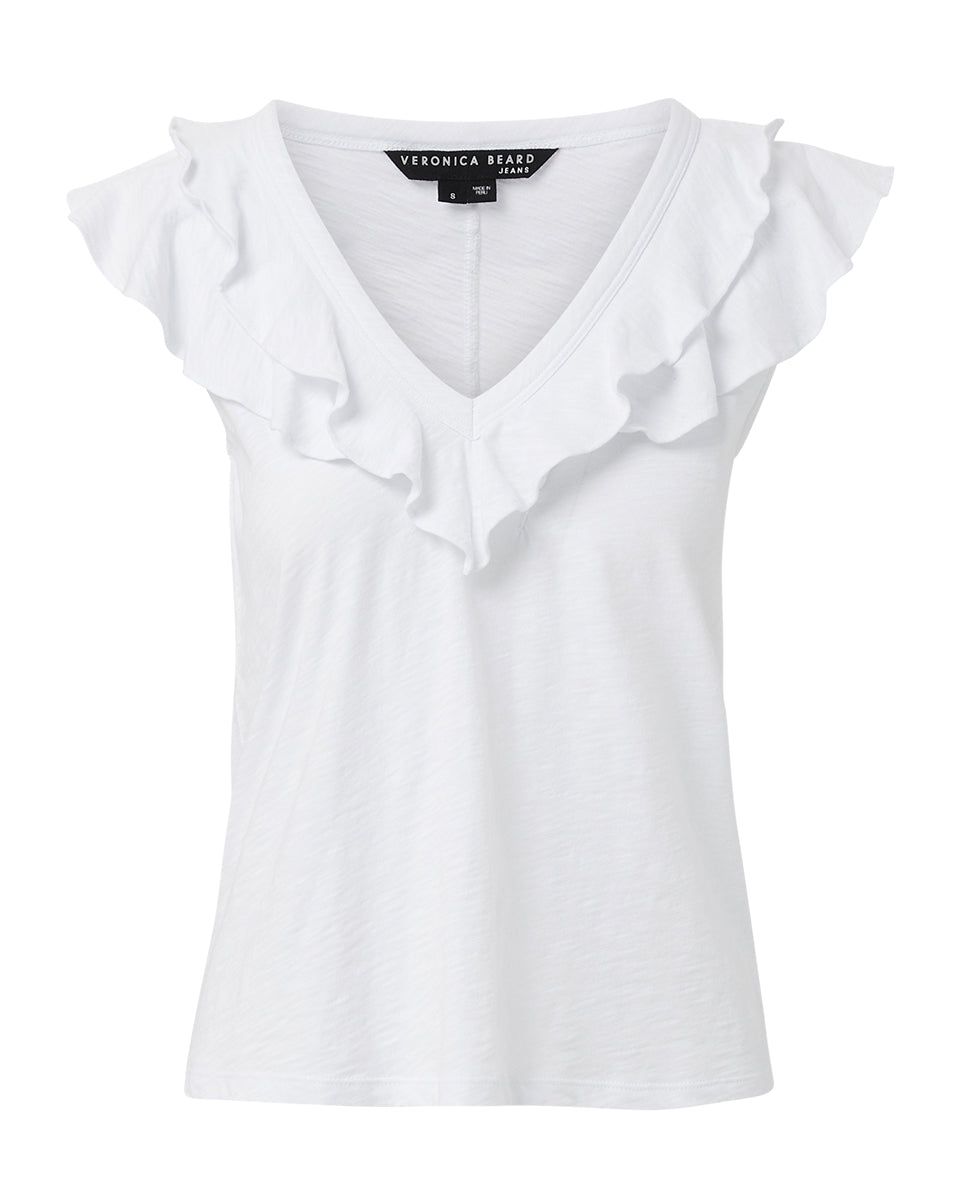 Ellerie Ruffled Top sold by Veronica Beard product image thumbnail 4