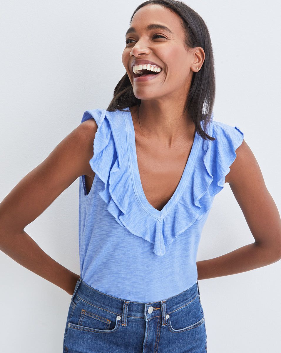 Ellerie Ruffled Top sold by Veronica Beard product image thumbnail 5