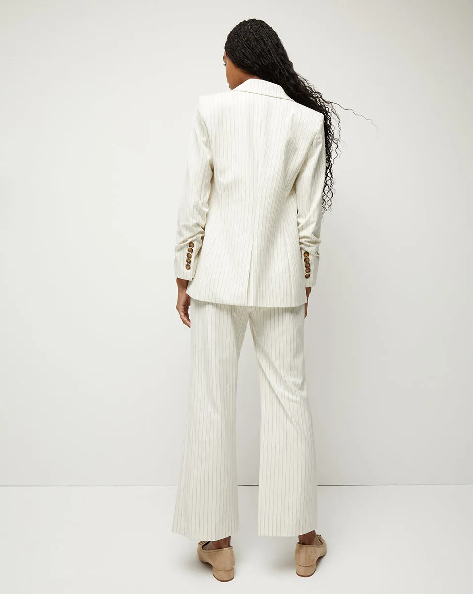 Battista Pinstriped Dickey Jacket sold by Veronica Beard product image thumbnail 5