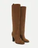 Vesper Suede Knee-High Boot sold by Veronica Beard