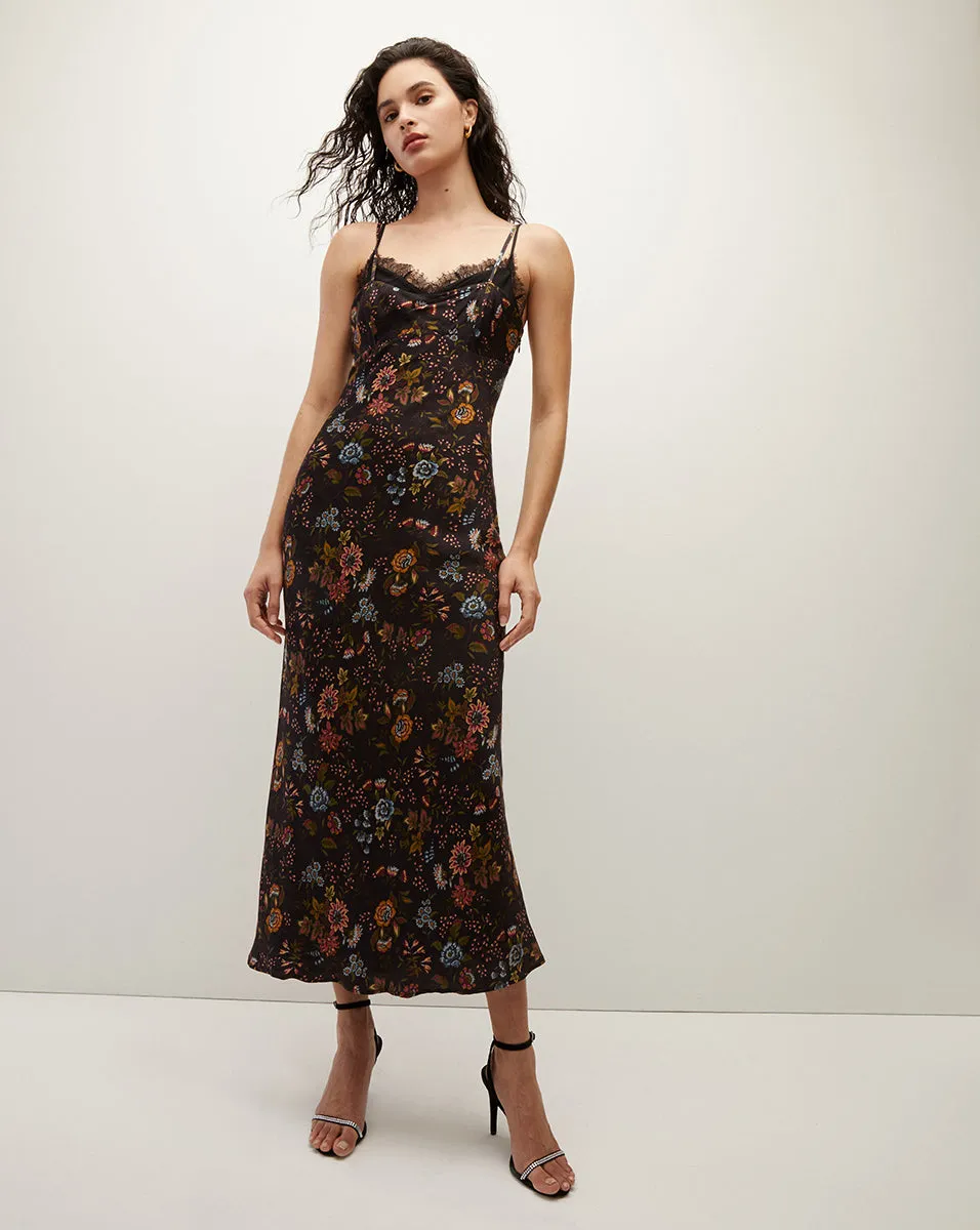 Bixie Floral Stretch-Silk Maxi Dress sold by Veronica Beard product image thumbnail 2