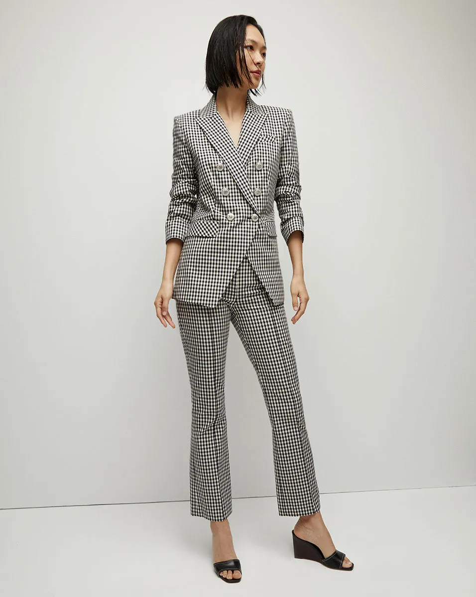 Charleston Gingham Dickey Jacket sold by Veronica Beard product image thumbnail 4