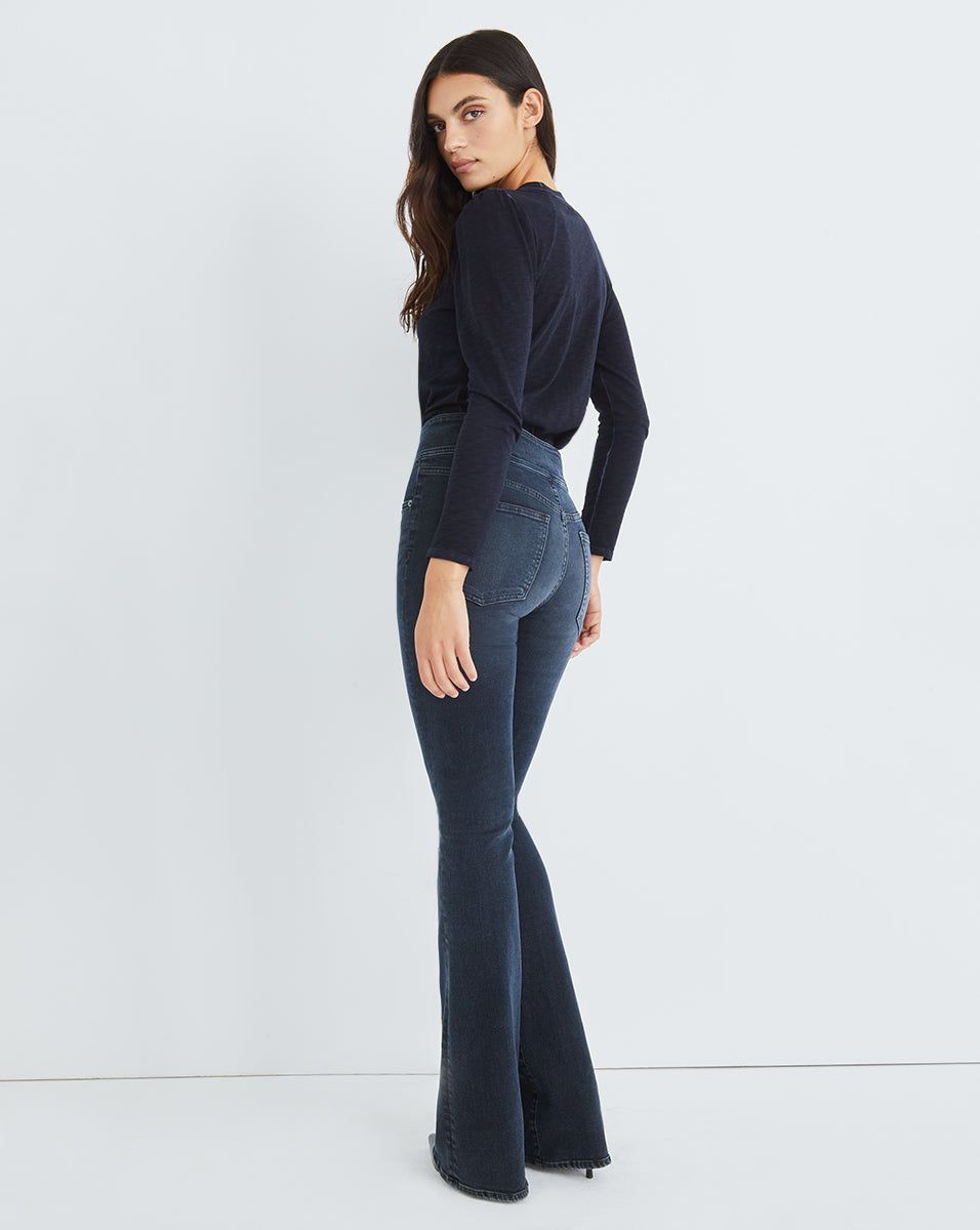 Beverly Skinny-Flare Jean | Corset Waist sold by Veronica Beard product image thumbnail 3