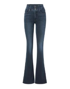 Beverly Skinny-Flare Jean | Corset Waist sold by Veronica Beard