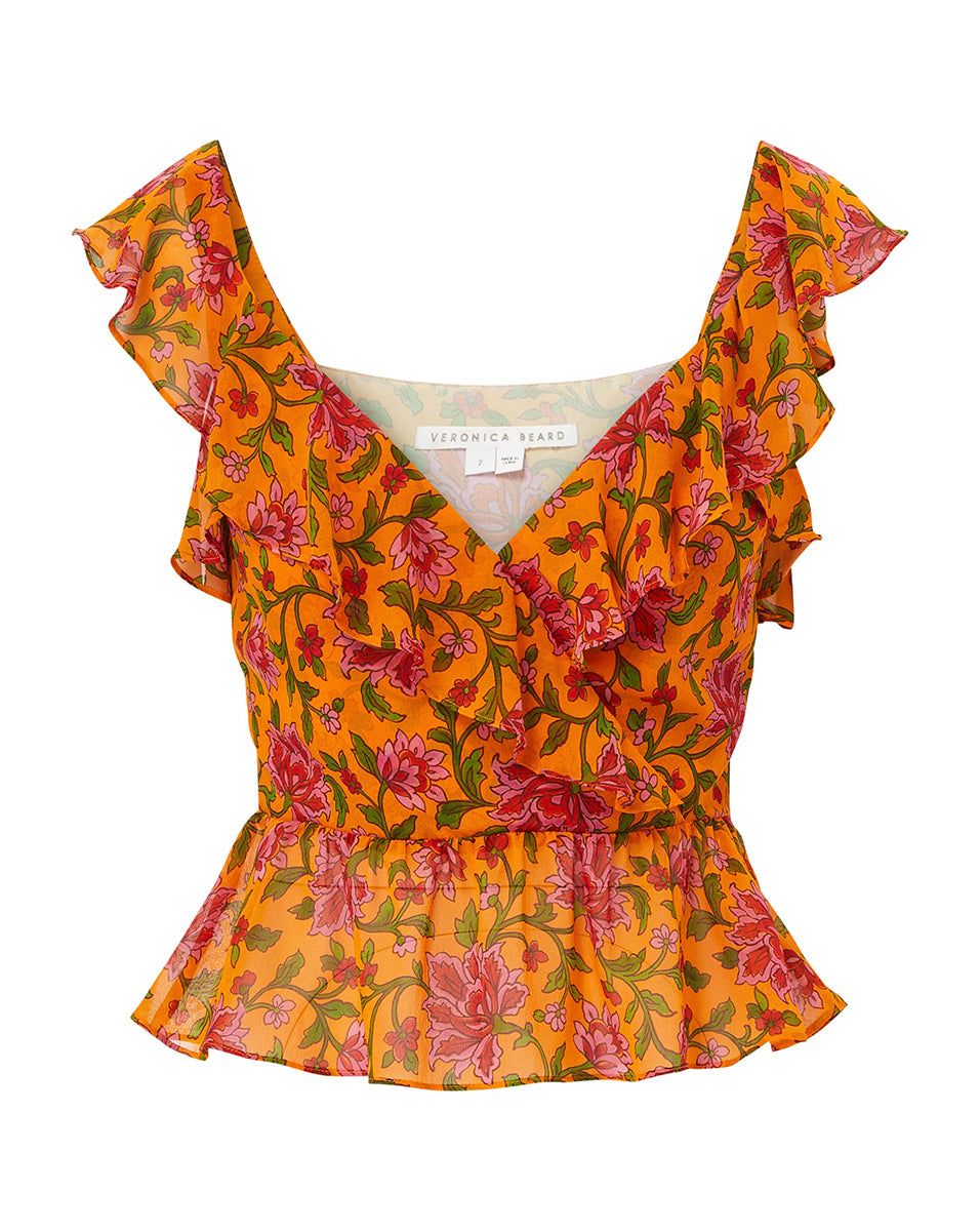 Randa Floral-Silk Top sold by Veronica Beard product image thumbnail 4