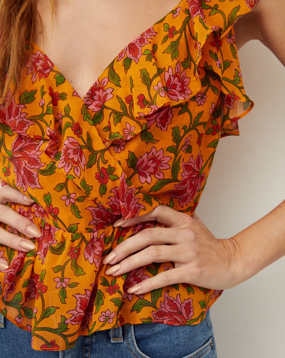 Randa Floral-Silk Top sold by Veronica Beard product image thumbnail 2