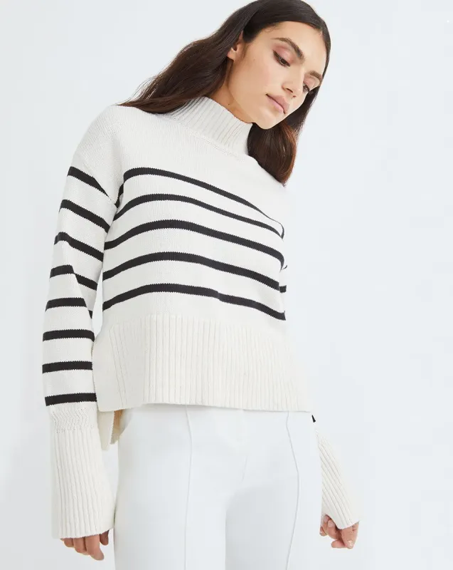 Lancetti Nautical-Stripe Sweater sold by Veronica Beard