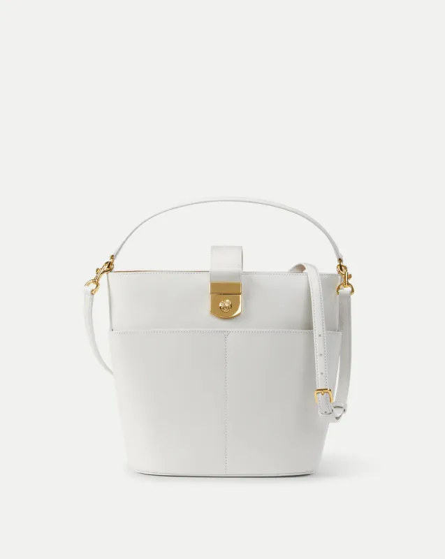 Crest Lock Bucket Bag sold by Veronica Beard