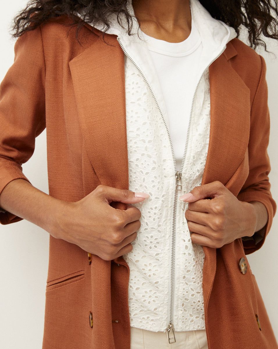 Marlo Eyelet Hoodie Dickey sold by Veronica Beard product image thumbnail 2