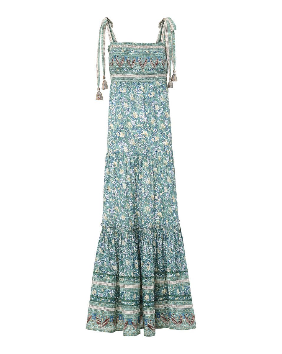 Benita Floral-Striped Maxi Dress sold by Veronica Beard product image thumbnail 5