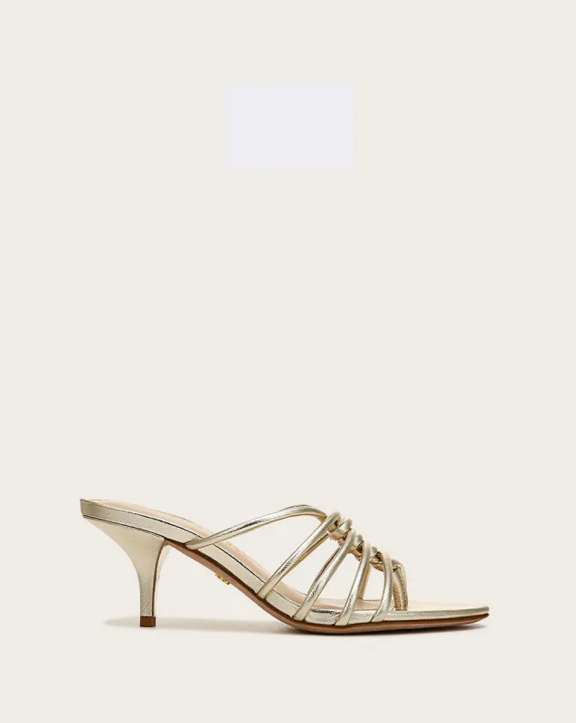 Gaffney Kitten-Heel Sandal sold by Veronica Beard