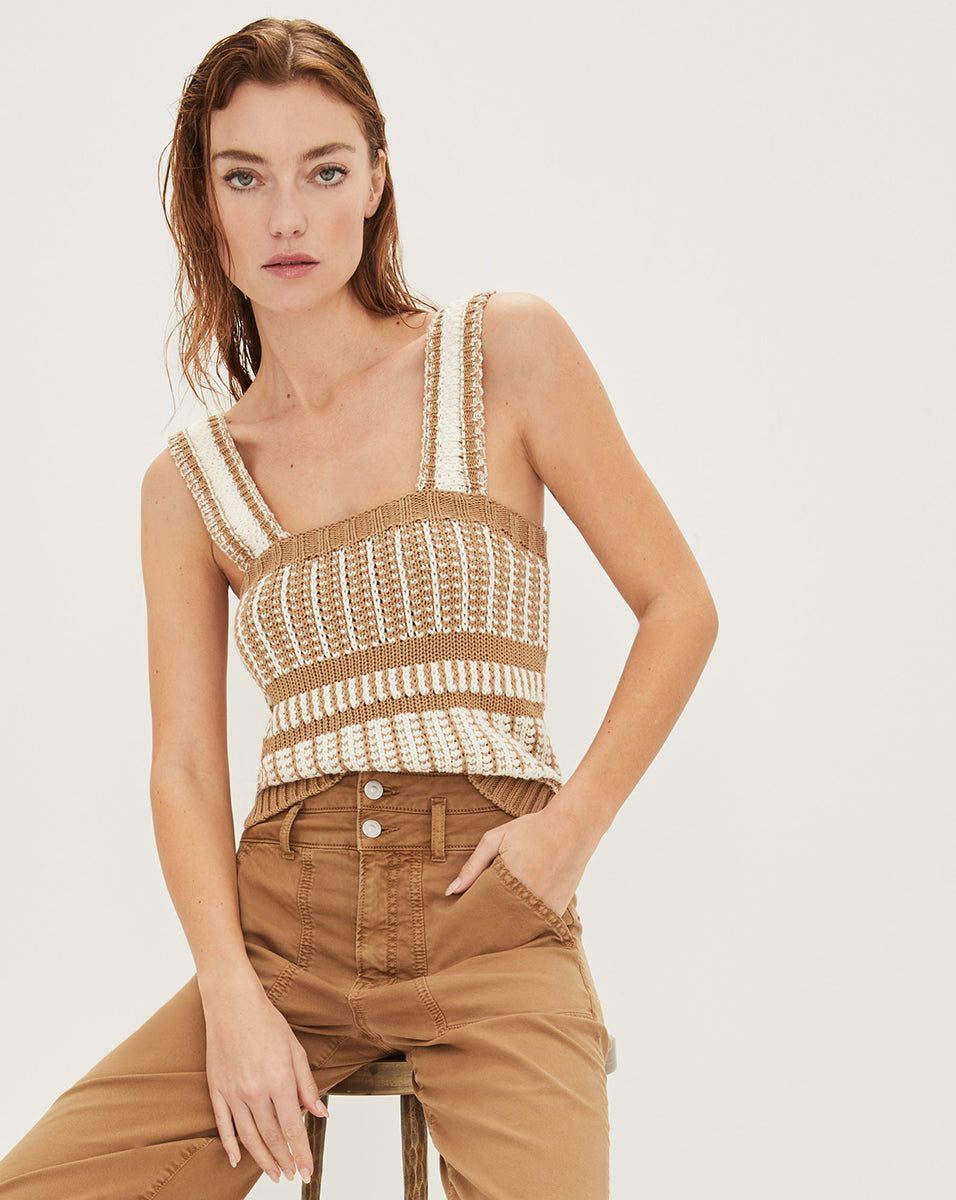 Voya Knit Tank sold by Veronica Beard