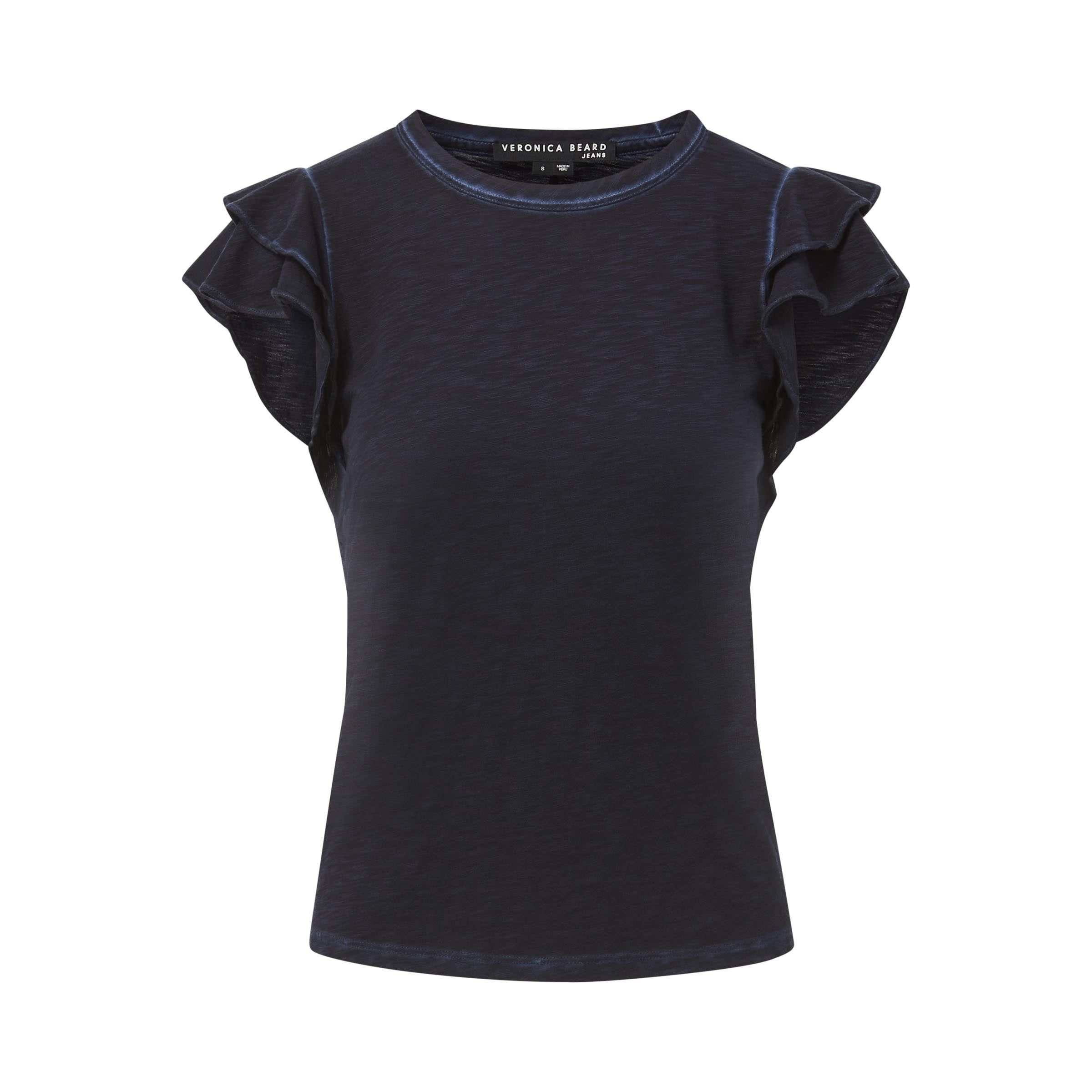 Akeela Ruffled-Shoulder Tee sold by Veronica Beard product image thumbnail 4