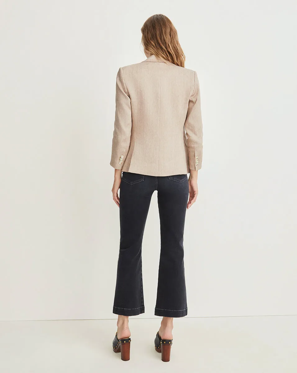 Cutaway Linen Dickey Jacket sold by Veronica Beard product image thumbnail 4