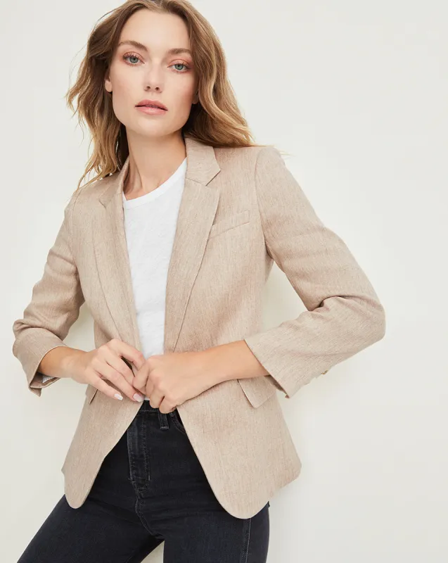 Cutaway Linen Dickey Jacket sold by Veronica Beard