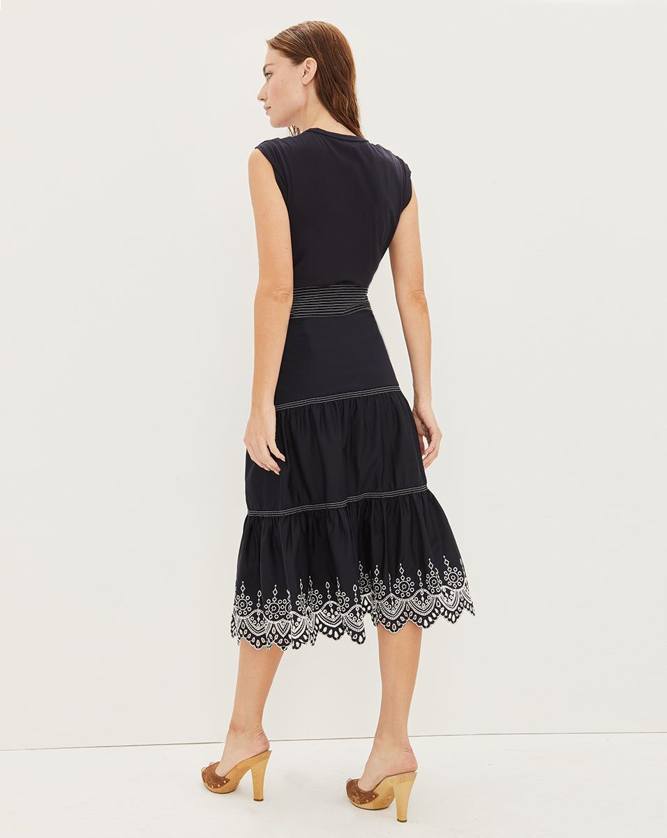 Amaia Eyelet Dress sold by Veronica Beard product image thumbnail 3
