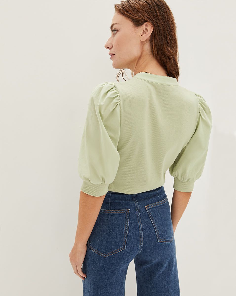 Coralee Puff-Sleeve Tee sold by Veronica Beard product image thumbnail 3