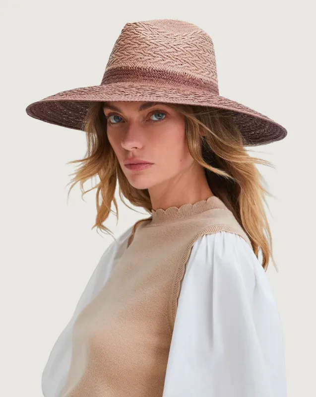 Tonal Redwood Hat sold by Veronica Beard