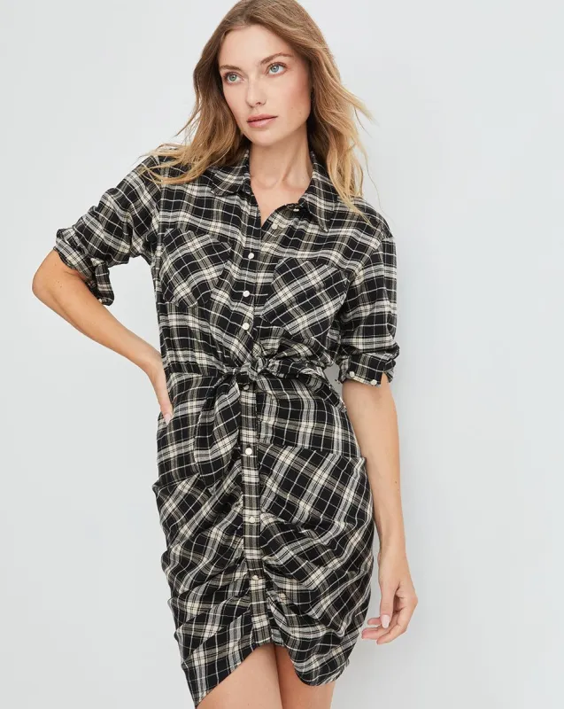 Sierra Plaid Shirtdress sold by Veronica Beard