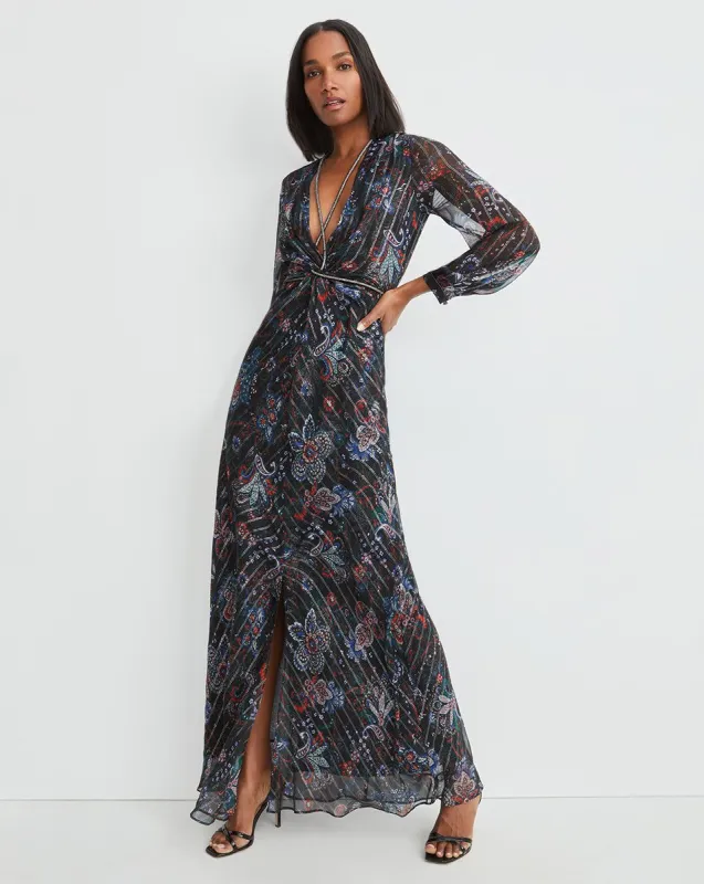 Kaira Metallic Floral Dress sold by Veronica Beard