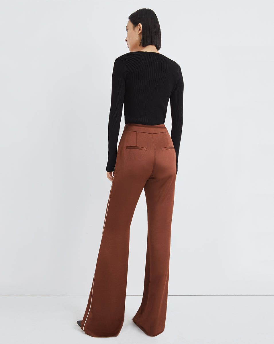 Enrick Satin Pant sold by Veronica Beard product image thumbnail 3