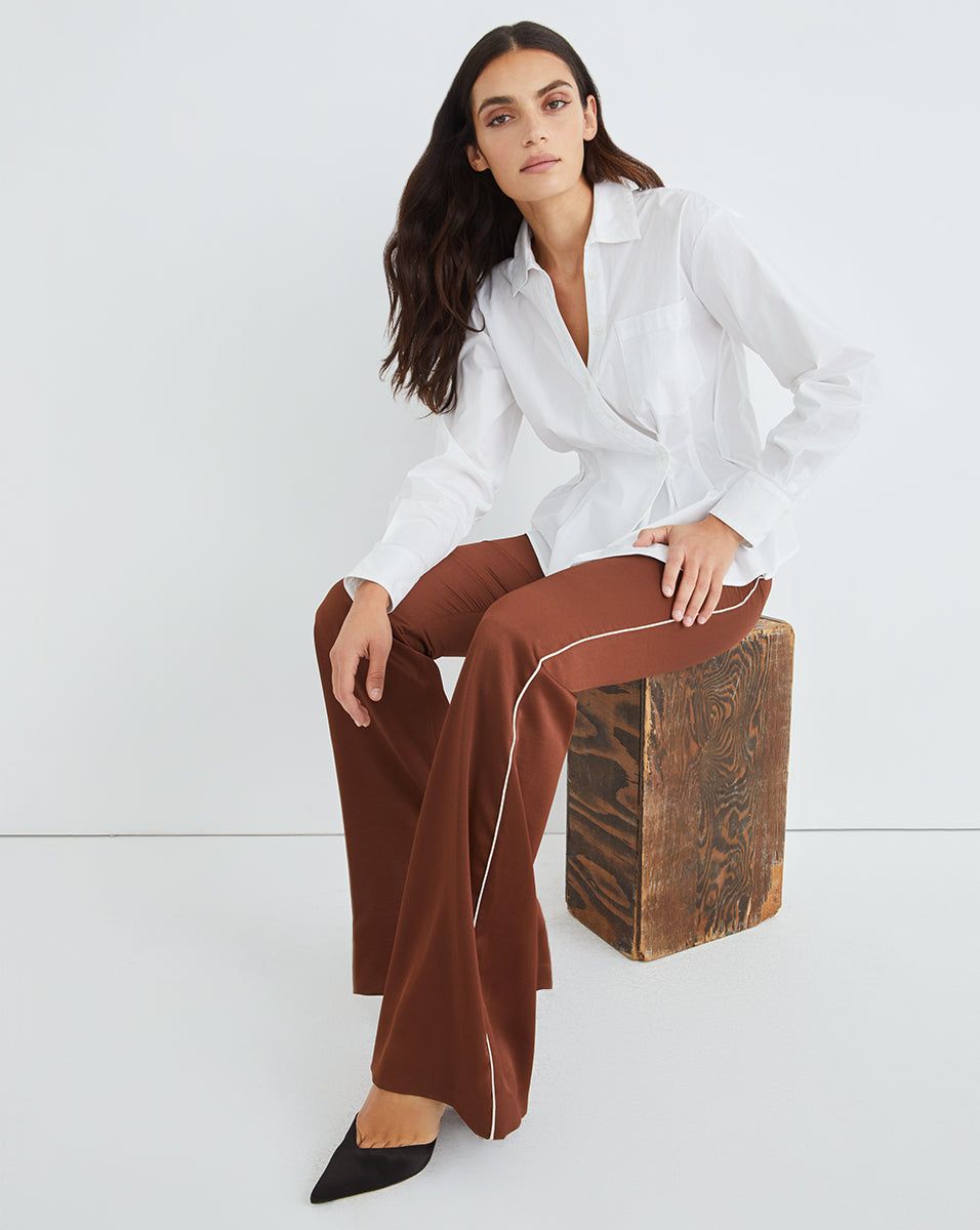 Enrick Satin Pant sold by Veronica Beard product image thumbnail 5