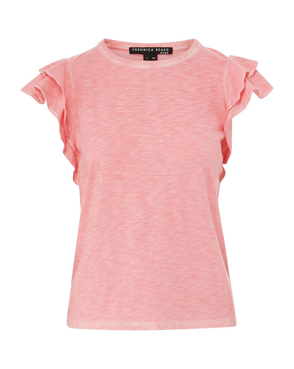 Akeela Ruffled-Shoulder Tee sold by Veronica Beard product image thumbnail 5