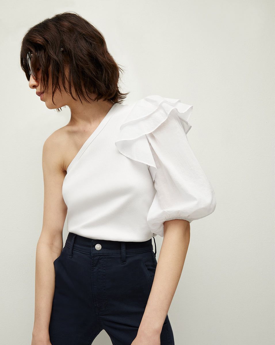 Diantha One-Shoulder Top sold by Veronica Beard