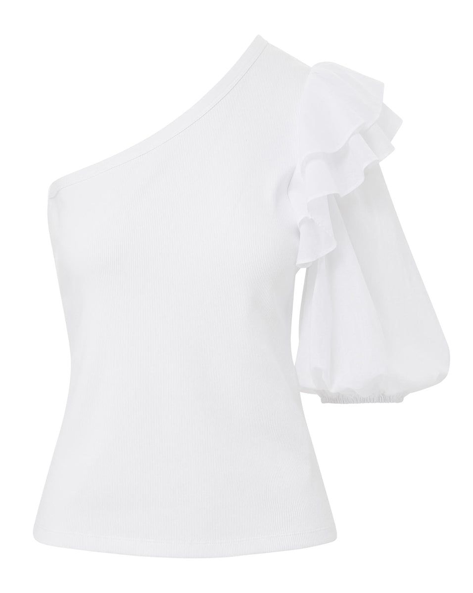 Diantha One-Shoulder Top sold by Veronica Beard product image thumbnail 5