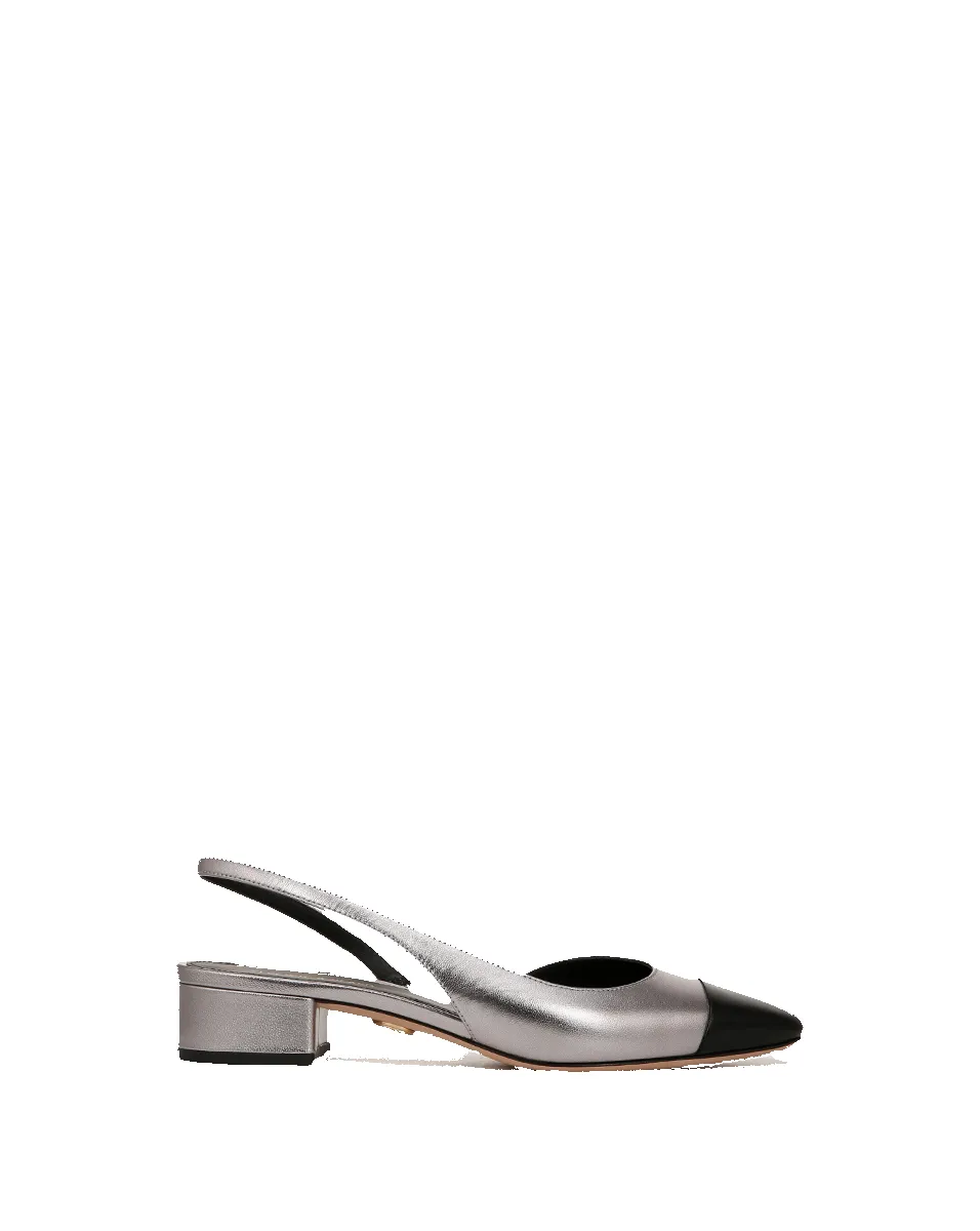 Cecile Leather Cap-Toe Slingback sold by Veronica Beard product image thumbnail 5